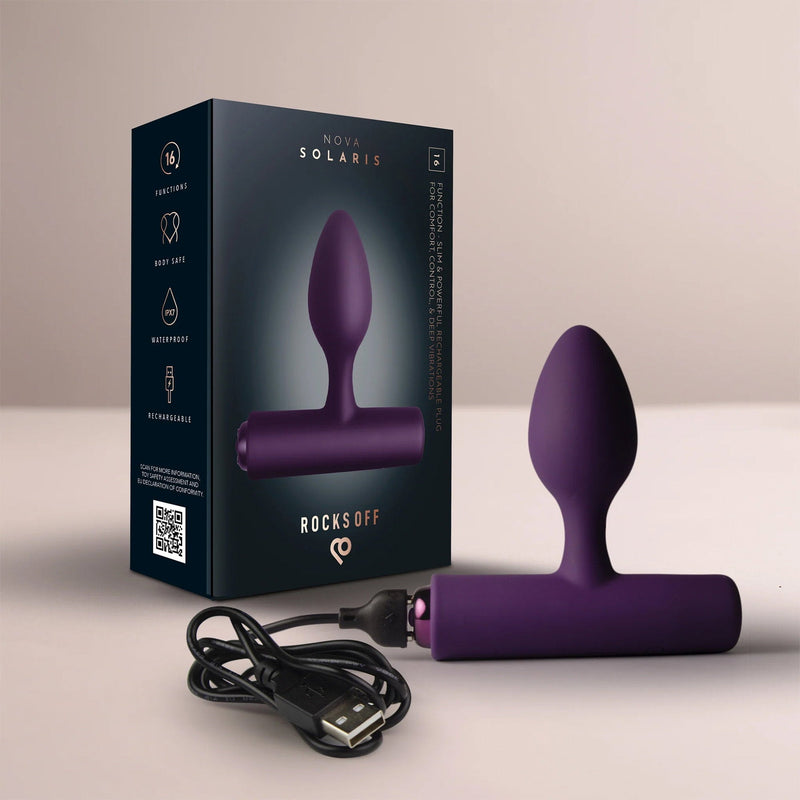 Rocks-Off - Nova Solaris - Slanke Prostaatvibrator - Paars