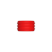 Kiotos - 2 in 1 Siliconen Cockring & Ball Stretcher - Rood/Zwart