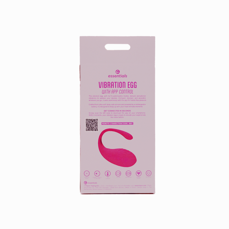 Essentials - Vibrerend Eitje met app Control - Roze-Erotiekvoordeel.nl