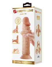Pretty Love - Quentin - Sliding Skin Realistische Dildo - 18,4 cm - Lichte Huidskleur