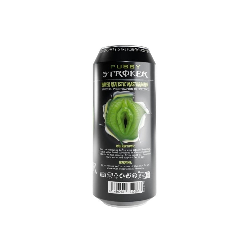 Alive - Masturbator in Energy Drink Blikje - Neon Groen-Erotiekvoordeel.nl
