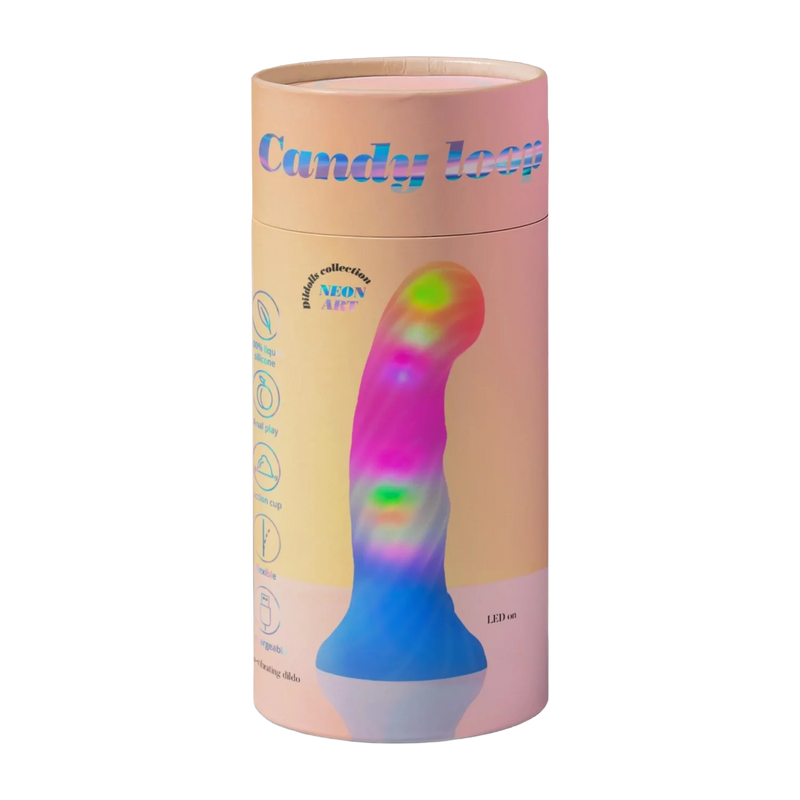 Love to Love - Candy Loop - Dildo met LED Verlichting - Blauw/Roze-Erotiekvoordeel.nl