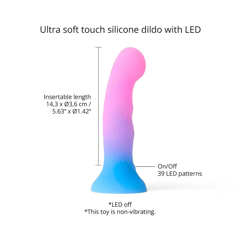 Love to Love - Candy Loop - Dildo met LED Verlichting - Blauw/Roze-Erotiekvoordeel.nl