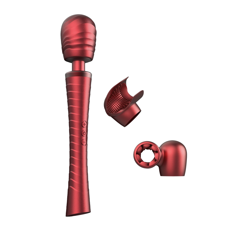 ManWan - Man.Wand Edgy - Wand Vibrator voor Haar & Hem - Red Velvet