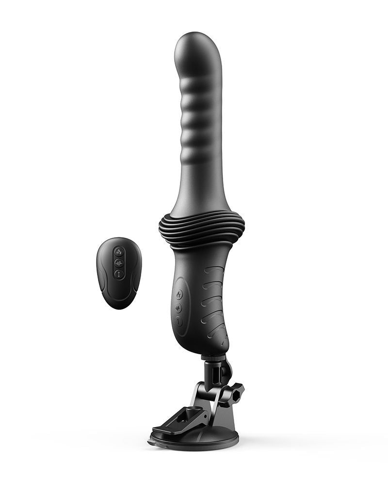 Dorcel - Deep Orgasm - Stotende Vibrator - Verwarmend - Met Zuignap - Zwart