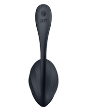 Satisfyer - Ribbed Petal - Draagbare Vibrator - Panty Vibrator - Vibrerend Eitje - Zwart