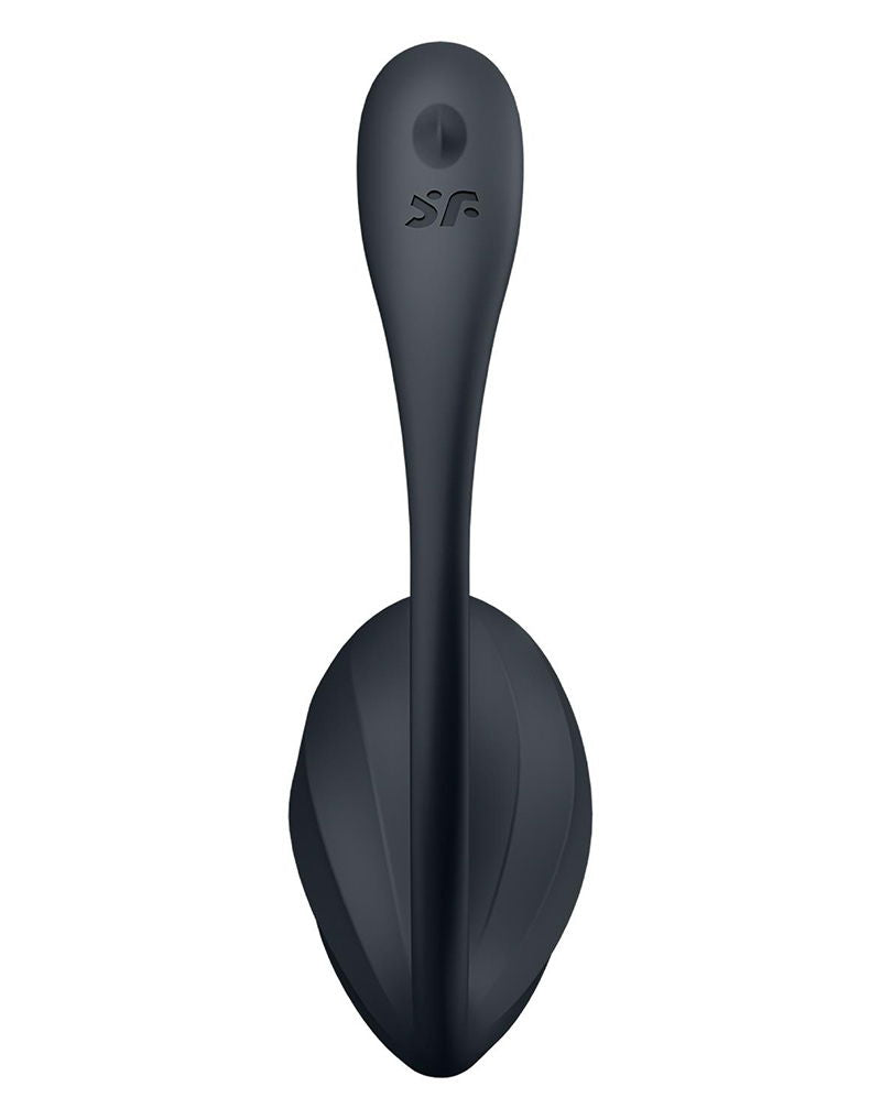 Satisfyer - Ribbed Petal - Draagbare Vibrator - Panty Vibrator - Vibrerend Eitje - Zwart