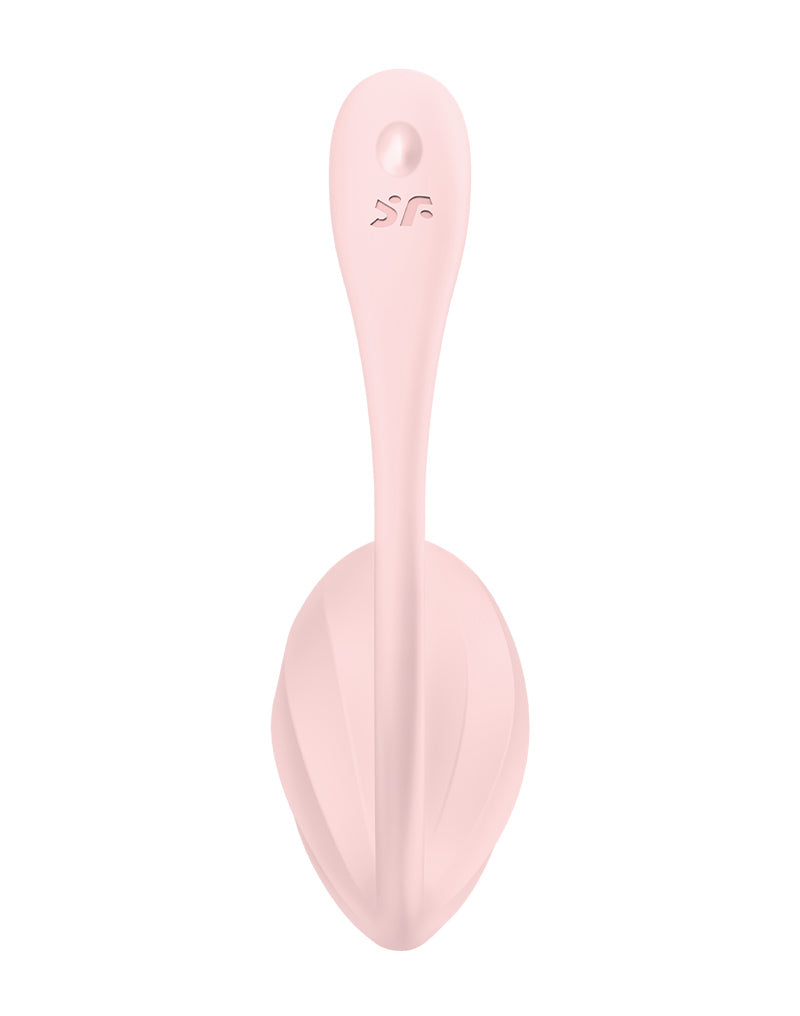 Satisfyer - Ribbed Petal - Draagbare Vibrator - Panty Vibrator - Vibrerend Eitje - Roze