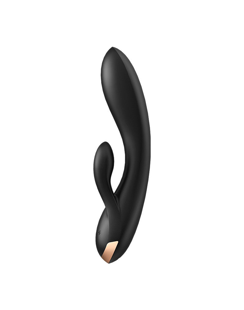 Satisfyer - Double Flex - Rabbit Vibrator - Met App Control - Zwart
