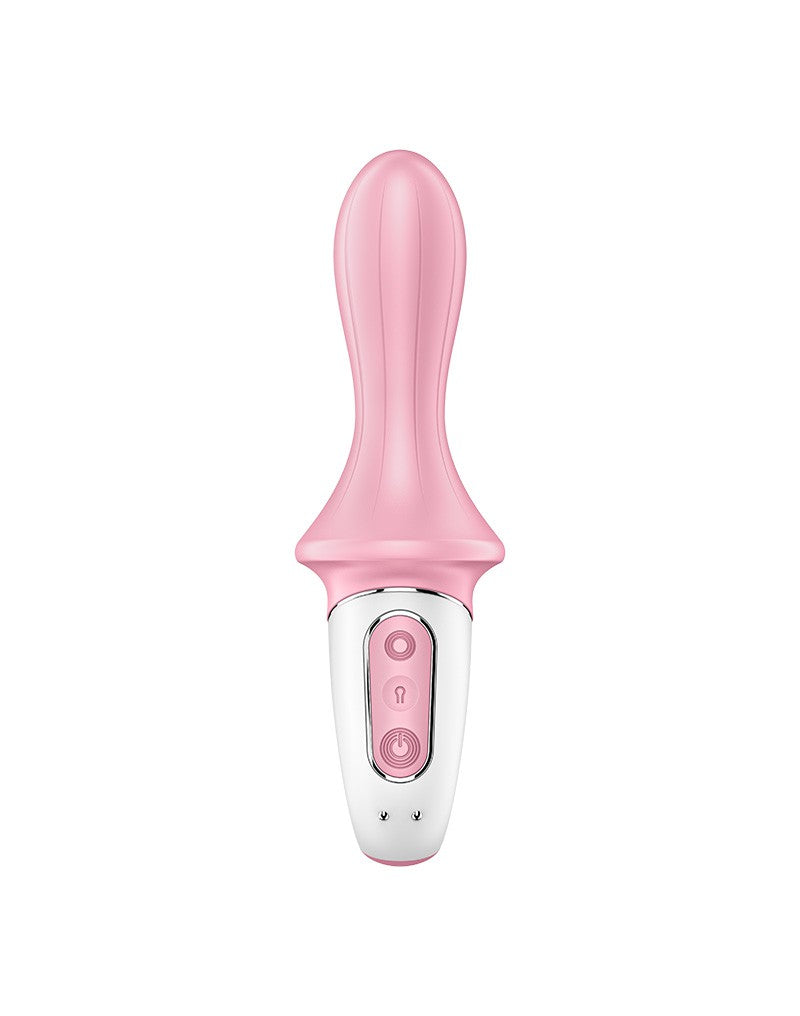 Satisfyer - Air Pump Booty 5+ - Opblaasbare Anaal Vibrator - Met App Control - Roze
