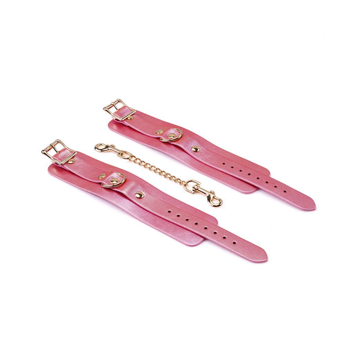 Liebe Seele - Lustre Rosa - Lederen Polsboeien - Parelmoer Roze