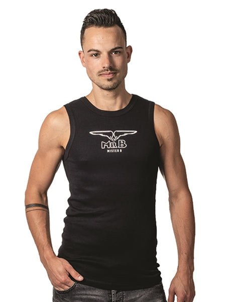 Mister B Tank Top Zwart – Stoer, strak en stijlvol-Erotiekvoordeel.nl