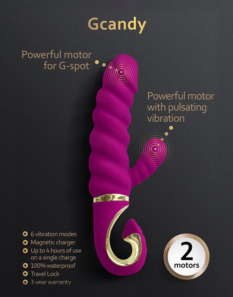 G-Vibe - G-Candy - Rabbit Vibrator - Roze
