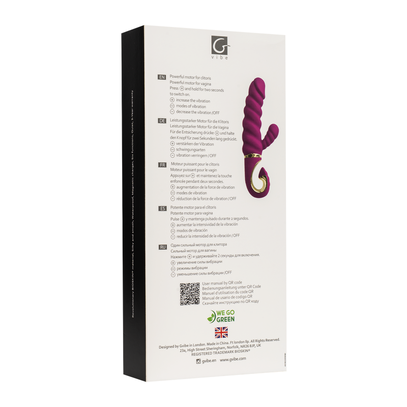 G-Vibe - G-Candy - Rabbit Vibrator - Roze