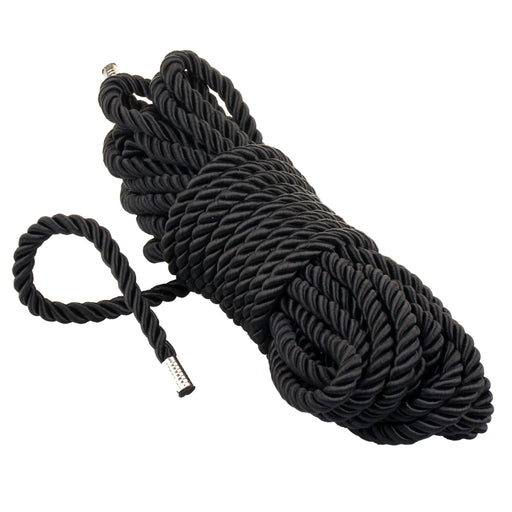 Being Fetish - Magic Touch Deluxe Silky Bondagetouw - 10 meter - Zwart-Erotiekvoordeel.nl