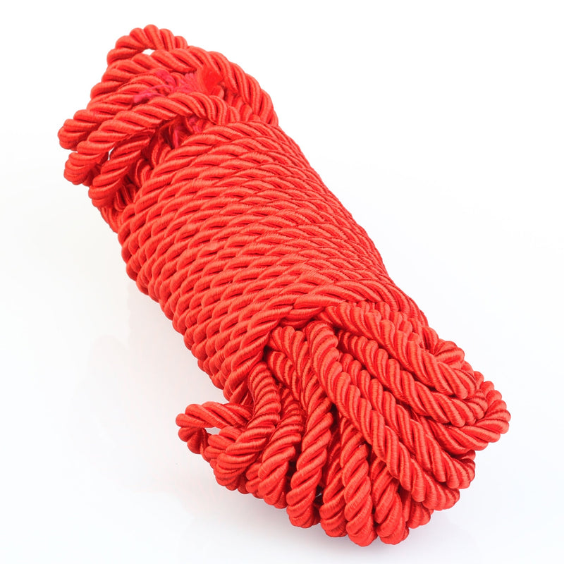 Being Fetish - Magic Touch Deluxe Silky Bondagetouw - 10 meter - Rood-Erotiekvoordeel.nl