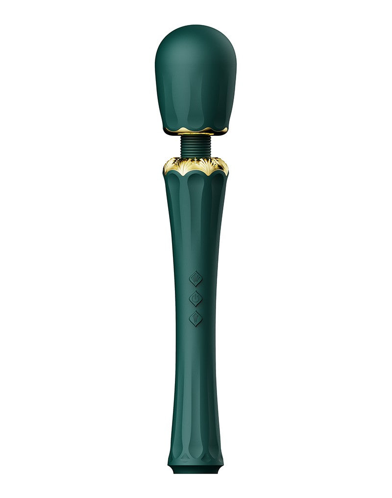 Zalo - Kyro - Wand Vibrator - Met 2 Opzetstukken - Smaragdgroen