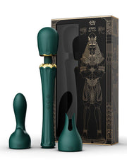 Zalo - Kyro - Wand Vibrator - Met 2 Opzetstukken - Smaragdgroen