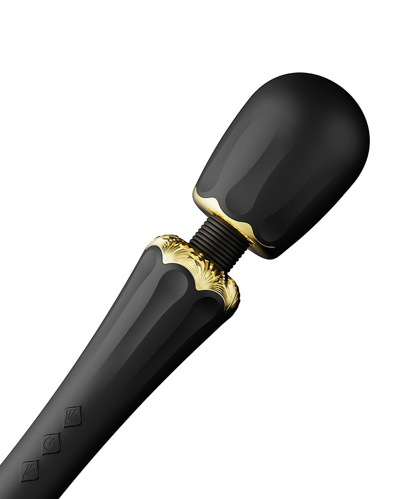 Zalo - Kyro - Wand Vibrator - Met 2 Opzetstukken - Zwart