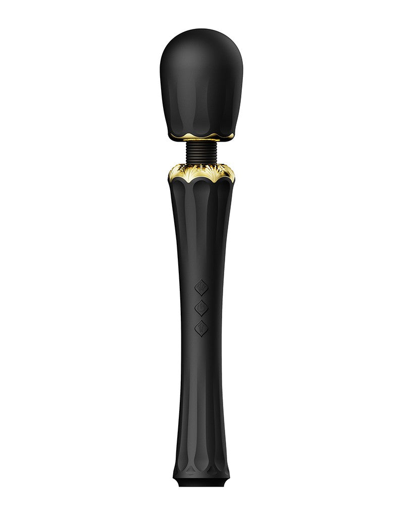 Zalo - Kyro - Wand Vibrator - Met 2 Opzetstukken - Zwart