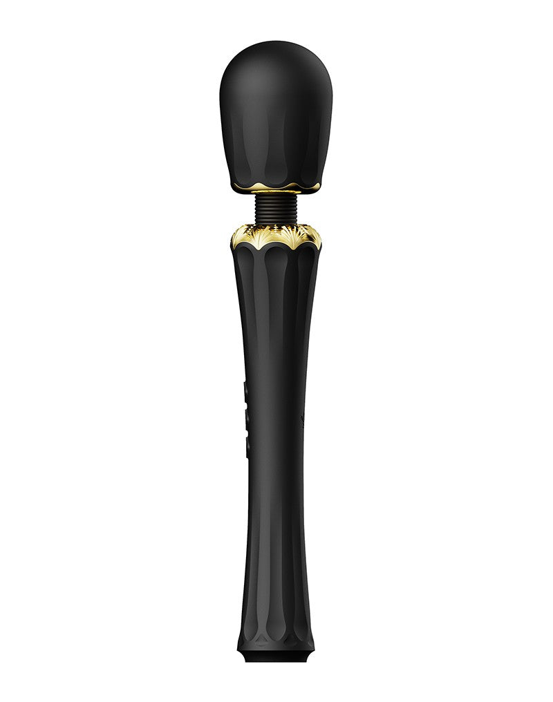 Zalo - Kyro - Wand Vibrator - Met 2 Opzetstukken - Zwart