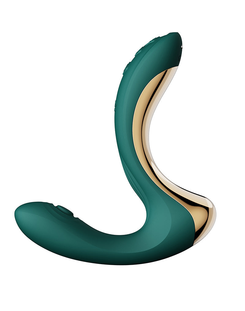 Zalo - Talis - G-Spot Pulsewave Vibrator met Zuigfunctie en Verwarmfunctie - Smaragd Groen