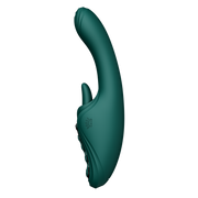 Zalo - Ares - Likkende G-Spot Rabbit Vibrator - Verwarmend - App Control - Smaragd Groen