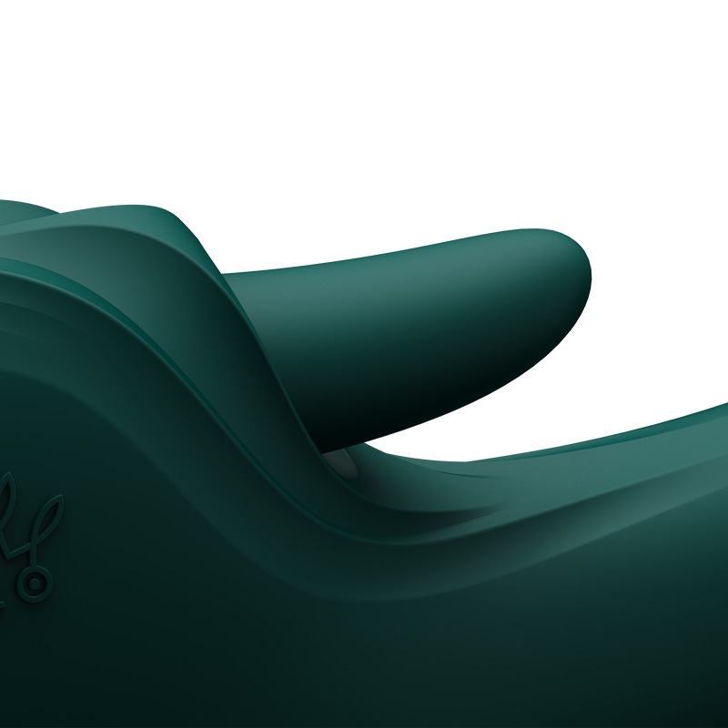 Zalo - Ares - Likkende G-Spot Rabbit Vibrator - Verwarmend - App Control - Smaragd Groen