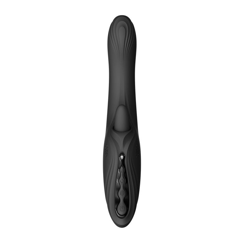Zalo - Ares - Likkende G-Spot Rabbit Vibrator - Verwarmend - App Control - Obsidian Zwart