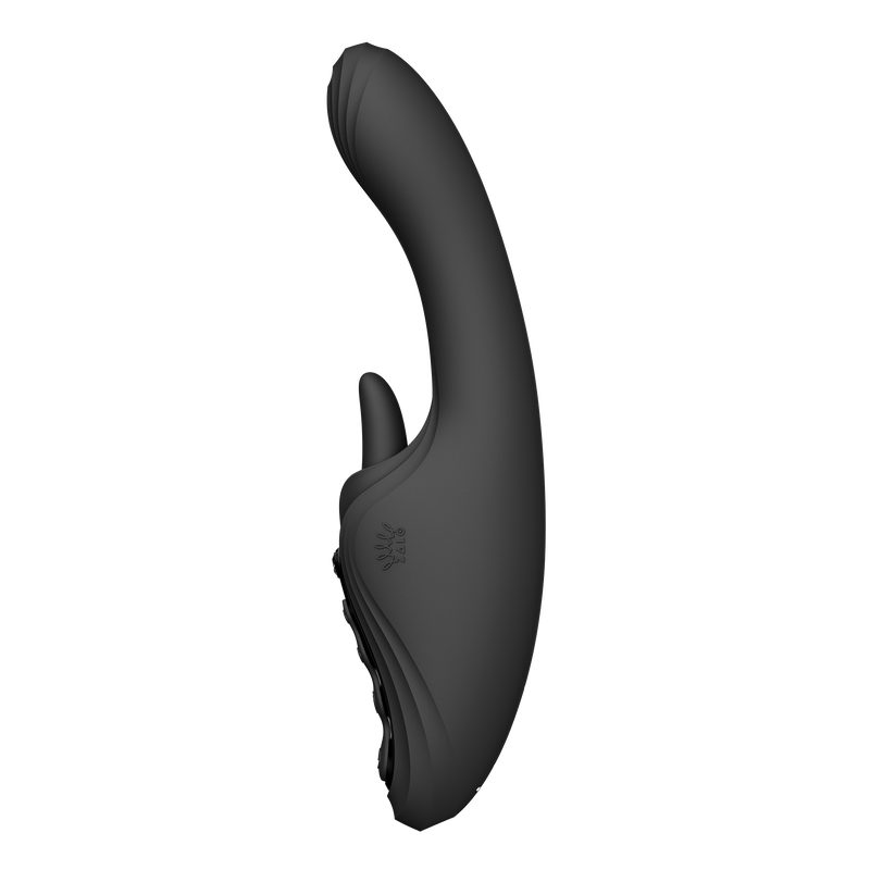Zalo - Ares - Likkende G-Spot Rabbit Vibrator - Verwarmend - App Control - Obsidian Zwart