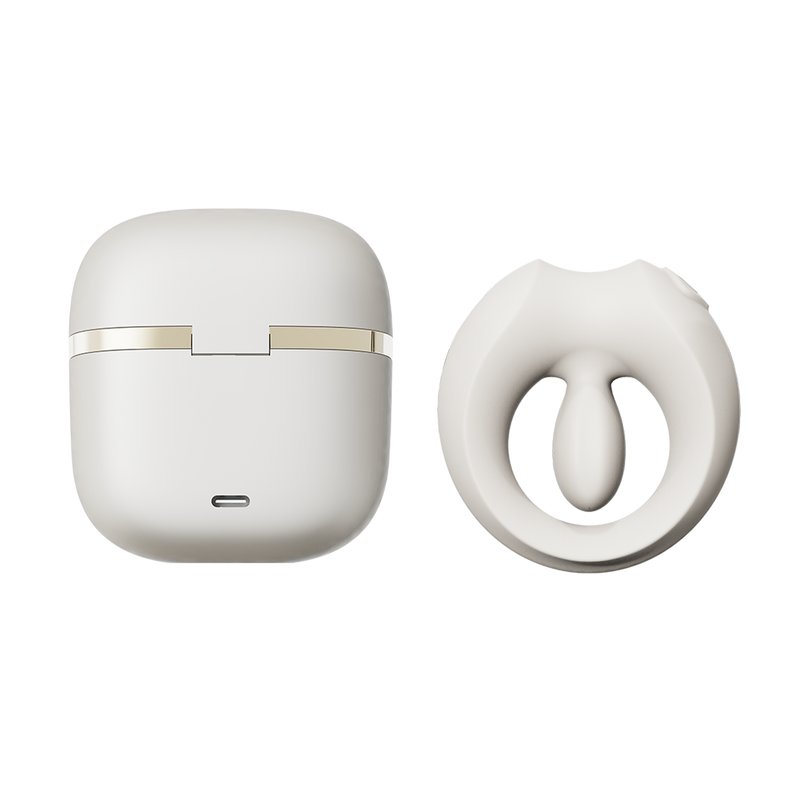 Zalo - Apis - Vibrerende Cockring voor Koppels - App Control - Ivoorwit