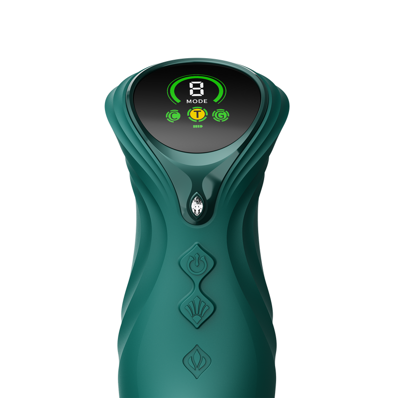 ZALO - Mose 2 - Stotende Rabbit Vibrator – Smaragdgroen