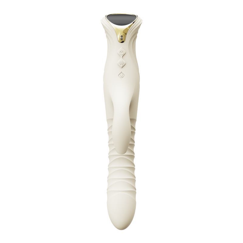 ZALO - Mose 2 - Stotende Rabbit Vibrator – Ivoor Wit