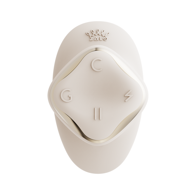 ZALO - Deya - Hands-free Vibrator - Modulair Kliksysteem - Ivoorwit