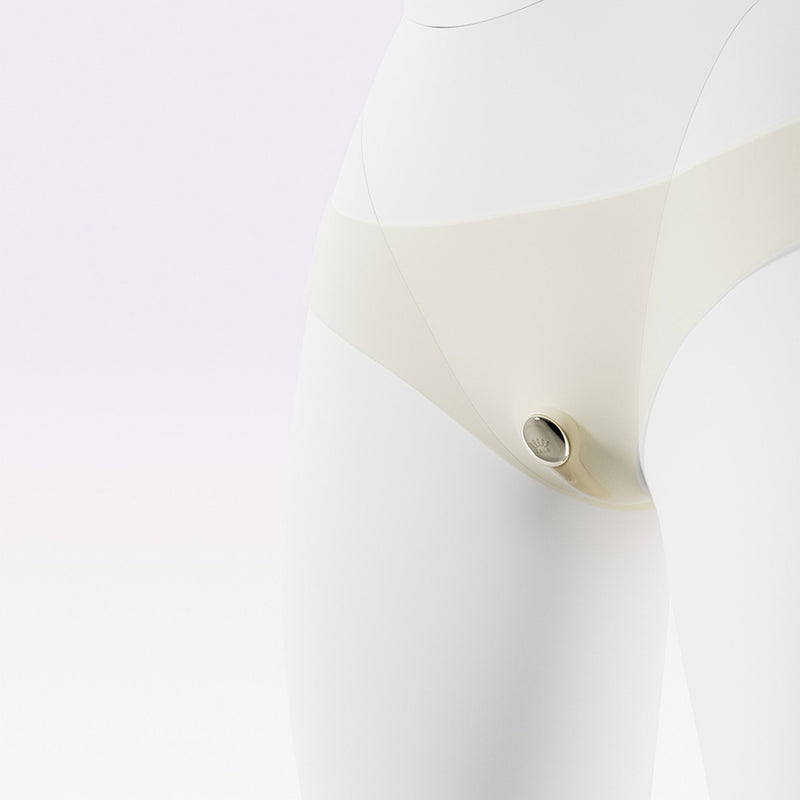 ZALO - Deya - Hands-free Vibrator - Modulair Kliksysteem - Ivoorwit