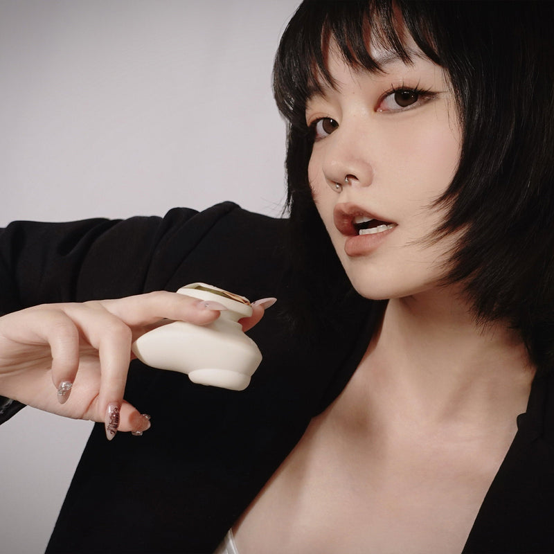 ZALO - Deya - Hands-free Vibrator - Modulair Kliksysteem - Ivoorwit