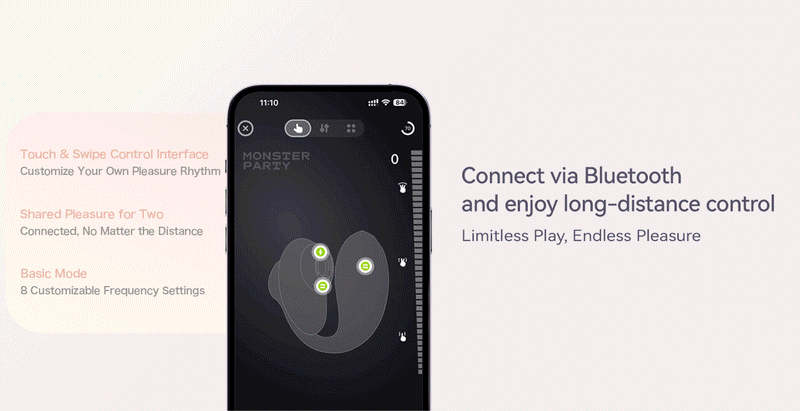ZALO - Deya - Hands-free Vibrator - Modulair Kliksysteem - Ivoorwit