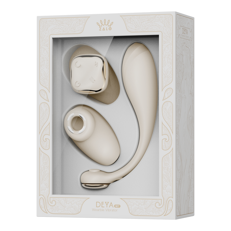 ZALO - Deya - Hands-free Vibrator - Modulair Kliksysteem - Ivoorwit