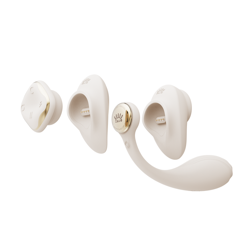 ZALO - Deya - Hands-free Vibrator - Modulair Kliksysteem - Ivoorwit