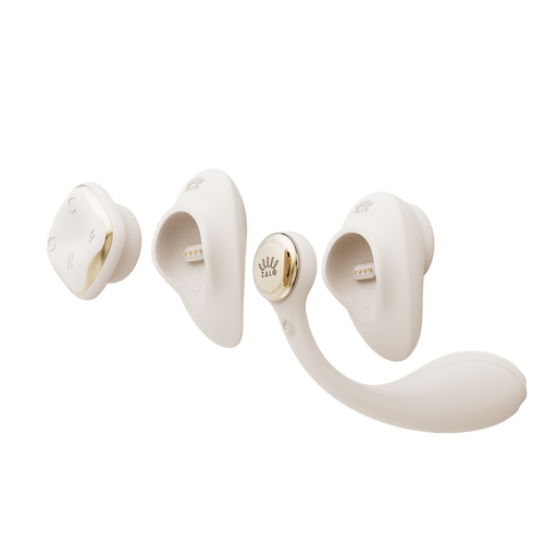 ZALO - Deya - Hands-free Vibrator - Modulair Kliksysteem - Ivoorwit