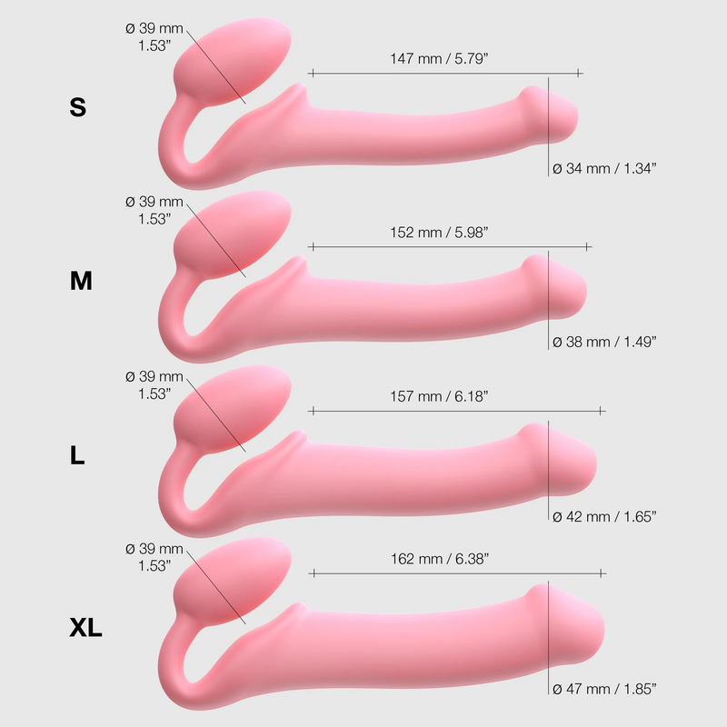 Strap-On-Me - Strapless Strap-on Dildo - Roze-Erotiekvoordeel.nl