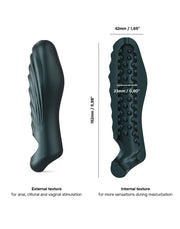 ManWan - Ryzer - Penis Extender en Zachte Masturbatie Sleeve - Pine Grey