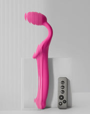 Strap-On-Me - Vibrerende Strapless Strapon - 3 Motoren - Fuchsia Roze-Erotiekvoordeel.nl