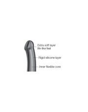 Strap-On-Me - Semi-Realistische Dildo Met Zuignap - Zwart-Erotiekvoordeel.nl