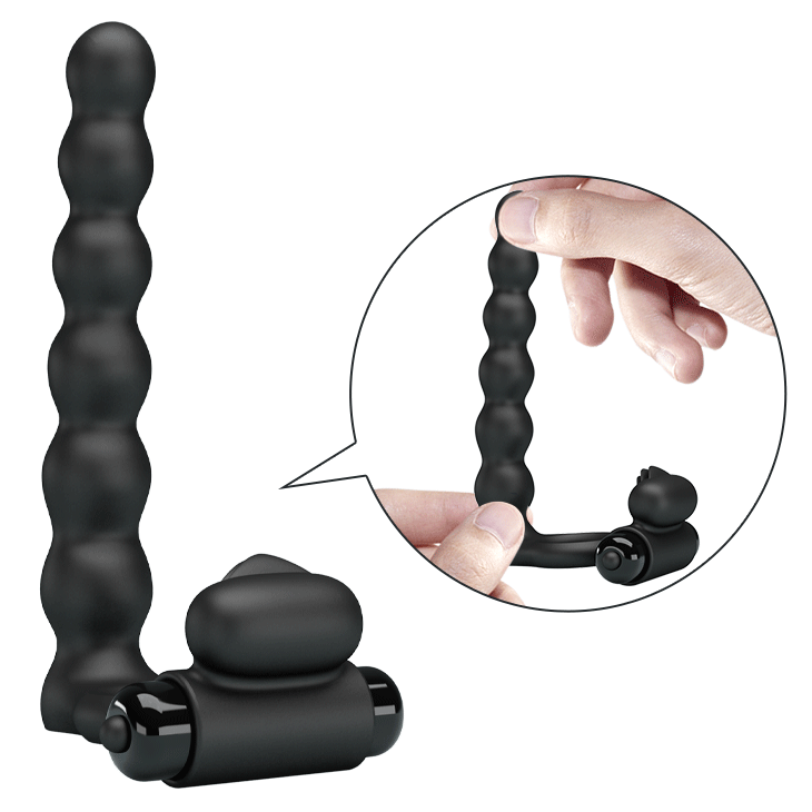 Pretty Love - Hercules - Vibrerende Cockring Met Buttplug - Zwart