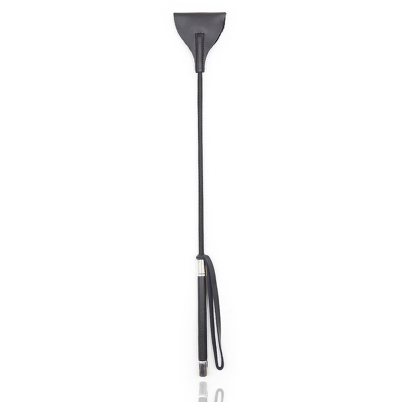 Smart Moves - Paardrijzweep met Brede Tip - 53 cm - Zwart-Erotiekvoordeel.nl