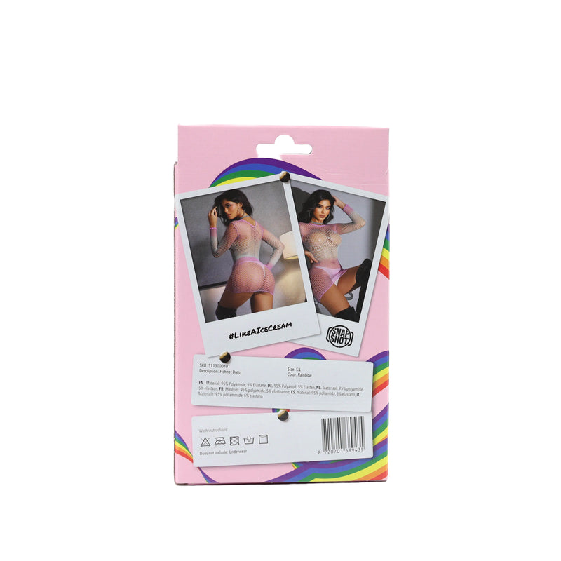 Snapshot - #likeaicecream- Visnet Jurkje - One Size - Rainbow-Erotiekvoordeel.nl