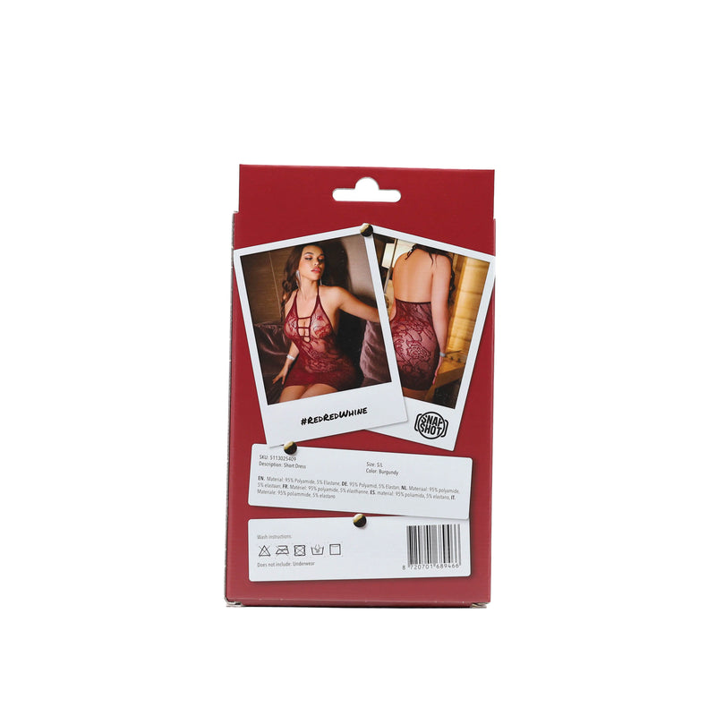 Snapshot - #redredwine - Sexy Jurkje - One Size - Wijnrood-Erotiekvoordeel.nl