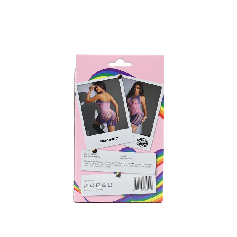 Snapshot - #hothothot - Visnet Jurkje - One Size - Roze/Blauw Ombre-Erotiekvoordeel.nl