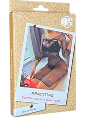Snapshot - #partytime - Jurkje met Strass - One Size - Zwart-Erotiekvoordeel.nl